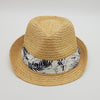 Montego Trilby Hat with Palm Tree Print Band