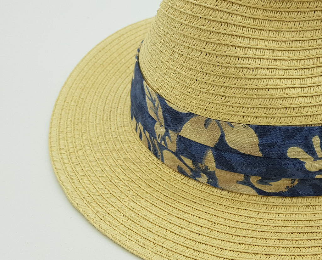 Close up of brim and band of Bermuda Safari Hat