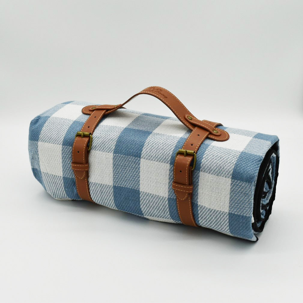 Petit Italia - Blue & Green Check Blanket